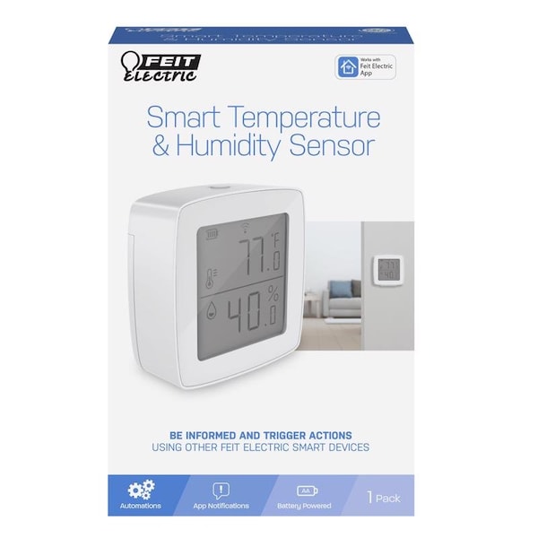 Feit Electric Line Voltage Thermostat, Small-Enabled, Heat or Cool, Push Button, WiFi TEMP/WIFI - main